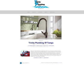 Trinity Plumbing main page Screenshot